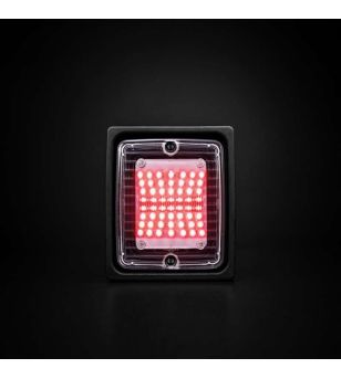 Tail light - Strands - IZE LED - Square - 11cm - Clear - Fog light - 24V