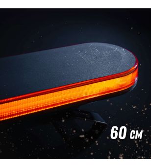 Blixtljusramp - Strands - Big Energy 600 - 60cm - smoke - 27 Blixtmönster - Bärnsten - R65 - 12V-30V -