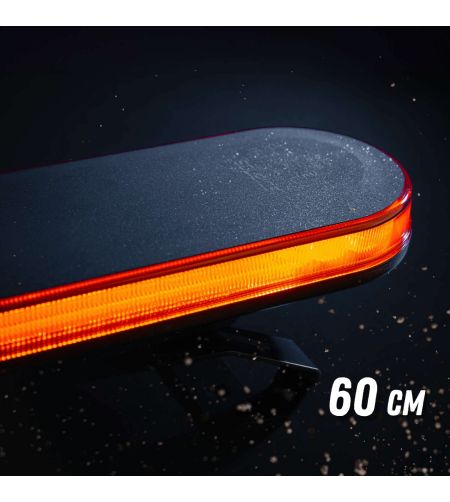 Flitsbalk - Strands - Big Energy 600 - 60cm - smoke - 27 Flitspatronen - Amber - R65 - 12V-30V