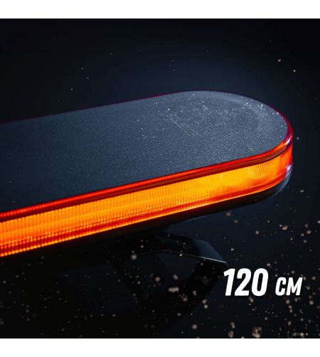 Flitsbalk - Strands - Big Energy 1200 - 120cm - smoke - 27 Flitspatronen - Amber - R65 - 12V-30V