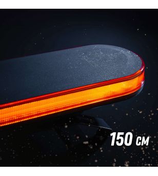 Warning light bar - Strands - Big Energy 1500 - 150 - smoke - 27 Flash patterns - Amber - R65 - 12V-30V