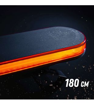 Blixtljusramp - Strands - Big Energy 1800 - 180cm - smoke - 27 Blixtmönster - Bärnsten - R65 - 12V-30V -