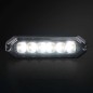 Blixtljus - Strands - Dark Knight Duo - 6 LED - 4.9" - 12.5cm - Smoke - 20 blixtmönster - Vit/Bärnsten - R65 - 12V-30V -
