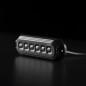 Warning light - Strands - Dark Knight Duo - 6 LED - 4.9" - 12.5cm - Smoke - 20 flash patterns - White/Amber - R65 - 12V-30V