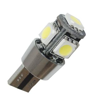 copy ofLED lamp - Ledson - 5-Led - T10 / W5W - White - 12V