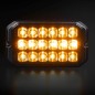 Flitser - Strands - Dark Knight Duo - 18 LED - 4.9" - 12.6cm - Smoke - 20 flitspatronen - Wit/Amber - R65-2 - 12V-30V Flitser - Strands - Dark Knight Duo - 18 LED - 4.9" - 12.6cm - Smoke - 20 flitspatronen - Wit/Amber - R65-2 - 12V-30V