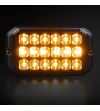 Blixtljus - Strands - Dark Knight Duo - 18 LED - 4.9" - 12.6cm -- smoke - 20 Blixtmönster - Vit/Bärnsten - R65 - 12V-30V -