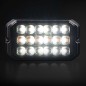 Flitser - Strands - Dark Knight Duo - 18 LED - 4.9" - 12.6cm - Smoke - 20 flitspatronen - Wit/Amber - R65-2 - 12V-30V Flitser - Strands - Dark Knight Duo - 18 LED - 4.9" - 12.6cm - Smoke - 20 flitspatronen - Wit/Amber - R65-2 - 12V-30V