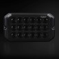 Flitser - Strands - Dark Knight Duo - 18 LED - 4.9" - 12.6cm - Smoke - 20 flitspatronen - Wit/Amber - R65-2 - 12V-30V Flitser - Strands - Dark Knight Duo - 18 LED - 4.9" - 12.6cm - Smoke - 20 flitspatronen - Wit/Amber - R65-2 - 12V-30V