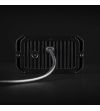Flitser - Strands - Dark Knight Duo - 18 LED - 4.9" - 12.6cm -- smoke - 20 Flitspatronen - Wit/Amber - R65 - 12V-30V