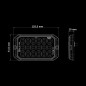 Blixtljus - Strands - Dark Knight Duo - 18 LED - 4.9" - 12.6cm - Smoke - 20 blixtmönster - Vit/Bärnsten - R65-2 - 12V-30V - Blixtljus - Strands - Dark Knight Duo - 18 LED - 4.9" - 12.6cm - Smoke - 20 blixtmönster - Vit/Bärnsten - R65-2 - 12V-30V -