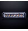 Warning light - Strands - Dark Knight - 6 LED - 5.1" - 12.9cm -- Clear - 21 Flash patterns - Amber - R65 - 12V-30V