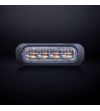 Blitzleuchte - Strands - Dark Knight - 4 LED - 3.7" - 9.5cm -- Klar - 21 Blitzmuster - Amber - R65 - 12V-30V