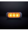 Blitzleuchte - Strands - Dark Knight - 3 LED - 3.1" - 7.9cm -- smoke - 21 Blitzmuster - Amber - R65 - 12V-30V