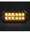 Blixtljus - Strands - Dark Knight Duo - 12 LED - 4.9" - 12.6cm - smoke - 20 Blixtmönster - Vit/Bärnsten - R65 - 12V-30V -