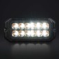 Warning light - Strands - Dark Knight Duo - 12 LED - 4.9" - 12.6cm - Smoke - 20 flash patterns - White/Amber - R65-2 - 12V-30V Warning light - Strands - Dark Knight Duo - 12 LED - 4.9" - 12.6cm - Smoke - 20 flash patterns - White/Amber - R65-2 - 12V-30V