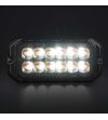 Blitzleuchte - Strands - Dark Knight Duo - 12 LED - 4.9" - 12.6cm - smoke - 20 Blitzmuster - Weiß/Amber - R65 - 12V-30V