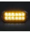 Flitser - Strands - Dark Knight Duo - 12 LED - 4.9" - 12.6cm - smoke - 20 Flitspatronen - Wit/Amber - R65 - 12V-30V
