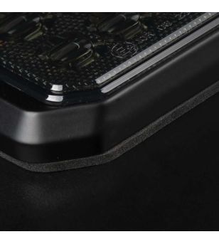 Blixtljus - Strands - Dark Knight Duo - 12 LED - 4.9" - 12.6cm - smoke - 20 Blixtmönster - Vit/Bärnsten - R65 - 12V-30V -