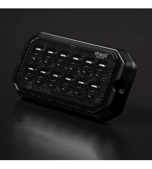 Blixtljus - Strands - Dark Knight Duo - 12 LED - 4.9" - 12.6cm - smoke - 20 Blixtmönster - Vit/Bärnsten - R65 - 12V-30V -