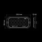 Blixtljus - Strands - Dark Knight Duo - 12 LED - 4.9" - 12.6cm - Smoke - 20 blixtmönster - Vit/Bärnsten - R65-2 - 12V-30V - Blixtljus - Strands - Dark Knight Duo - 12 LED - 4.9" - 12.6cm - Smoke - 20 blixtmönster - Vit/Bärnsten - R65-2 - 12V-30V -