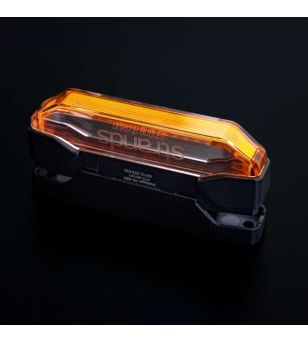 Markeringsljus - Strands - Firefly See Me - 4" - 10.2cm - Klar - Bärnsten - 2 Blixtmönster - 12V-48V -