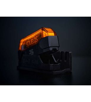 Begrenzungsleuchte - Strands - Firefly See Me - 4" - 10.2cm - Klar - Amber - 2 Blitzmuster - 12V-48V