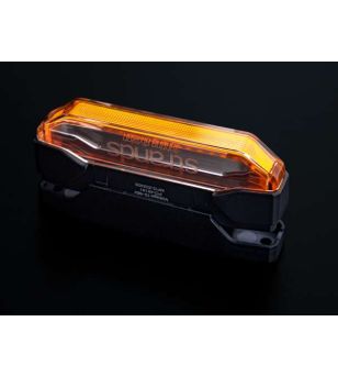 Markeringsljus - Strands - Firefly See Me - 4" - 10.2cm - Klar - Bärnsten - 2 Blixtmönster - 12V-48V -