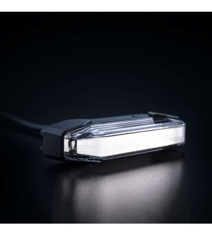 Double burner - Strands - Firefly See Me - 4" - 10.2cm - Klar - Vit/Bärnsten - 12V-48V
