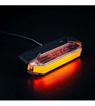 Double burner - Strands - Firefly See Me - 4" - 10.2cm - LED - Clear - White/Amber - 12V-48V