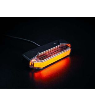 Double burner - Strands - Firefly See Me - 4" - 10.2cm - Klar - Weiß/Amber - 12V-48V 