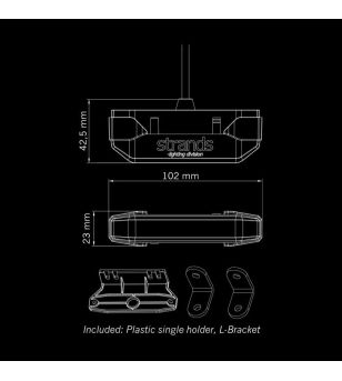 Marker Light - Strands - Firefly See Me - 4" - 10.2cm - Clear - Red - 12V-48V