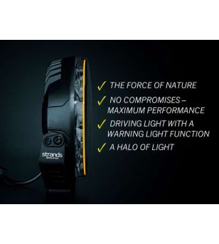 Verstraler - Strands - Firefly 9 - 8.7" - 22cm - Positielicht Wit/Amber - Driving