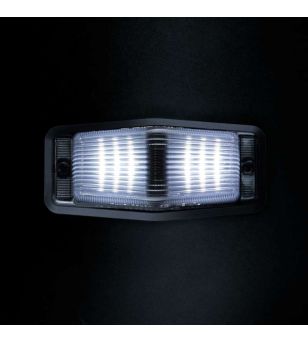 Double burner - Strands - IZE LED Black Bullet - 4.9" - 12.5cm - LED - Smoke - Weiß/Amber - 21 Blitzmuster - 12V-30V