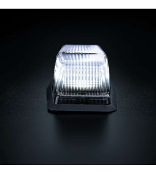 Double burner - Strands - IZE LED Black Bullet - 4.9" - 12.5cm - smoke - Vit/Bärnsten - 21 Blixtmönster - 12V-30V -