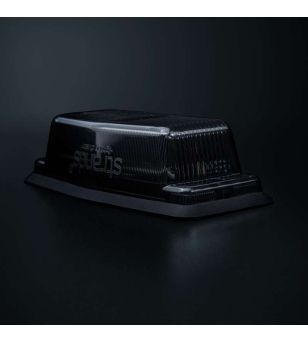 Double burner - Strands - IZE LED Black Bullet - 4.9" - 12.5cm - smoke - White/Amber - 21 Flash patterns - 12V-30V