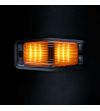 Double burner - Strands - IZE LED Black Bullet - 4.9" - 12.5cm - smoke - Weiß/Amber - 21 Blitzmuster - 12V-30V
