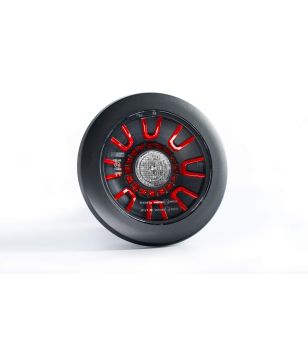 Achterlicht - Fristom - FT-313 - Neon - 6.1" - 11cm - smoke - Achter - Achteruit - Mist - 12V-36V