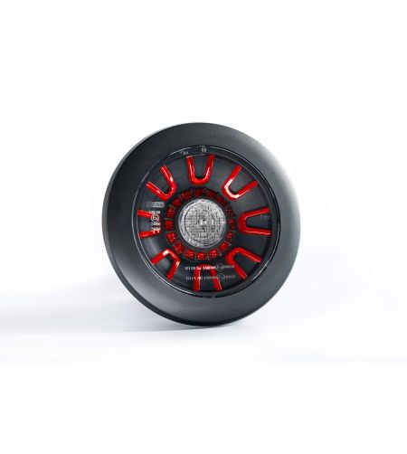 Tail light - Fristom - FT-313 - Neon - 6.1" - 11cm - smoke - Tail - Rev - Fog - 12V-36V