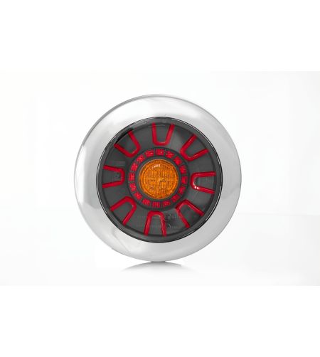 Achterlicht - Fristom - FT-313 - Neon - 6.1" - 11cm - smoke - Dark Look - Achter - Rem - Richting - 12V-36V