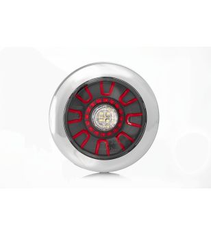 Rückleuchte - Fristom - FT-314 - Neon - 6.1" - 11cm - smoke - Dark Look - Rück - Rückfahr - Nebel - 12V-36V -