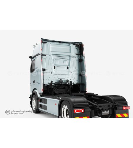 Inox-Teile - Metec - S-rail Aerokit - LED - Mercedes - Actros - L - 2500mm Cab - Giga - 2025+