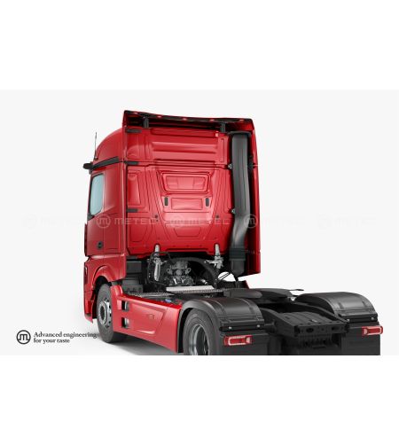 RVS Inox - Metec - R-rail Aerokit - LED - Zwart - Mercedes - Actros - MP4 - Giga - 2011-2024