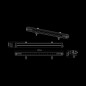 LED-ramp - Strands - Siberia XPA - SR - 21.9" - 55.6cm - Smoke - Positionsljus Vit/Bärnsten - Driving 