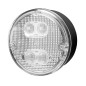 Tail light - SIM - 3164 - 5.5" - 14cm - Clear - LED - Rev - Fog - 12V-24V
