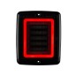 Tail light - Ledson - Breeze X1 - smoke - 4.3" - 11cm - Smoke - Tail - Fog - 12V-48V