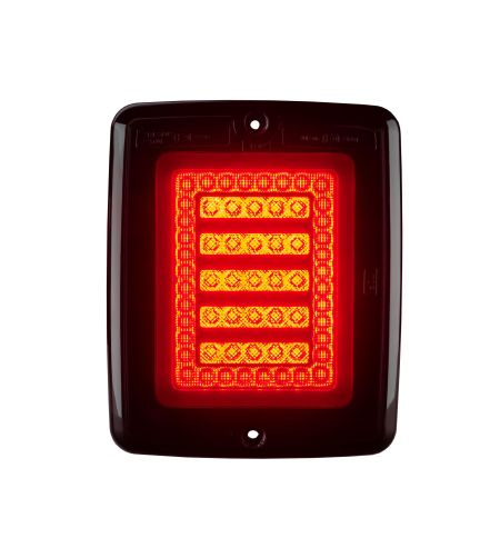 Rückleuchte - Ledson - Breeze X1 - smoke - 4.3" - 11cm - smoke - Rück - Nebel - 12V-48V -