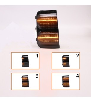 Körriktningsvisare - L&S - Spegel - LED - Dynamiskt blinkljus - Set - Opel - Movano - 2022+