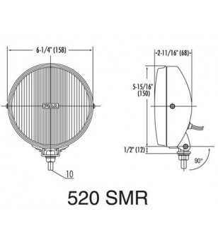 PIAA 520 Chrome SMR Driving XTreme White Plus Halogenlampen-Kit