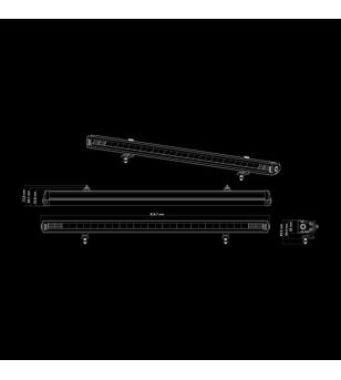 LED Light bar - Strands - Siberia XPA - SR - 32.1" - 81.5cm - smoke - Position light White/Amber - Driving